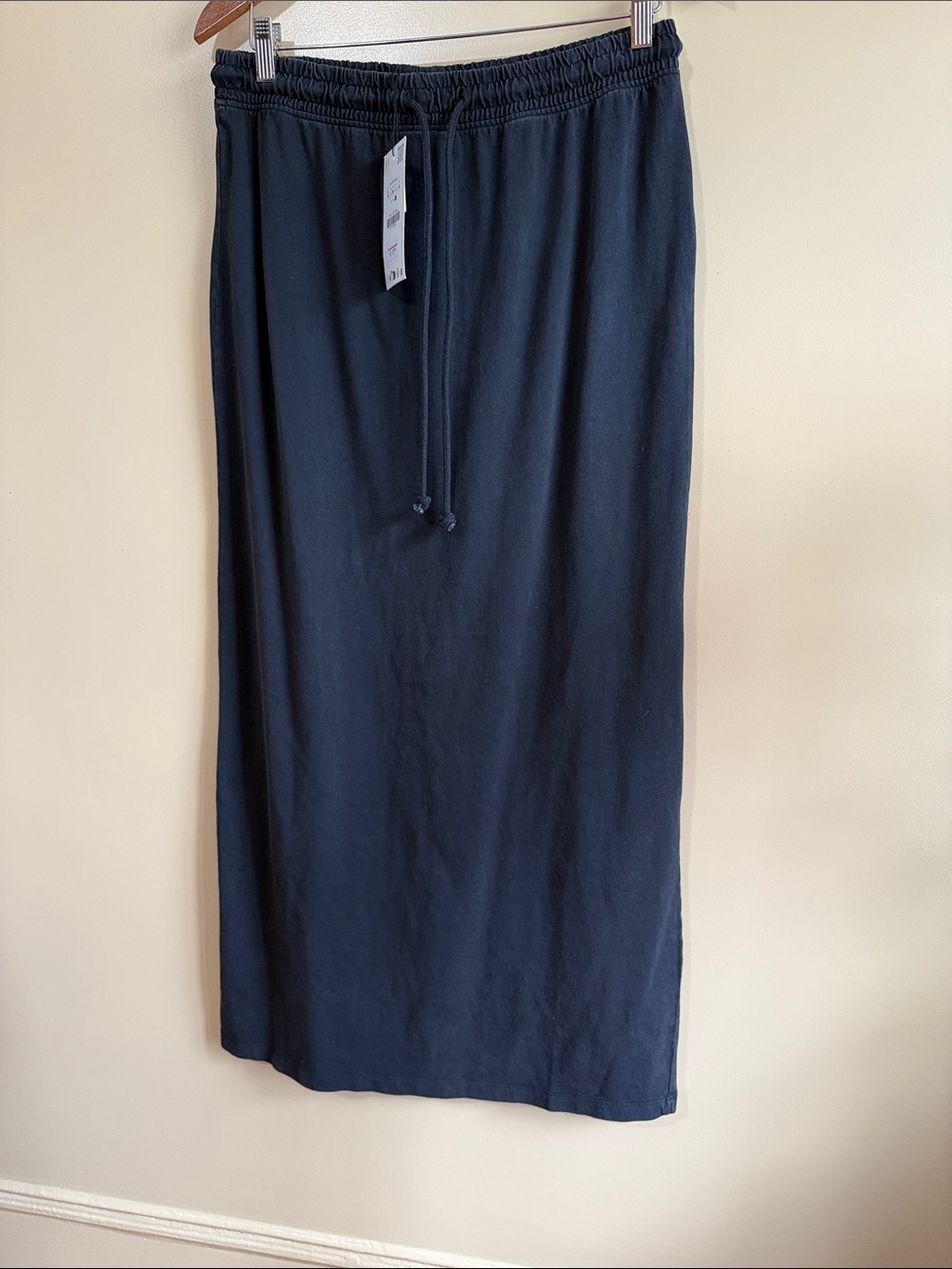 Zara Black Elastic-Waist Maxi Skirt